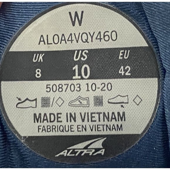 Altra Womens Paradigm 5 AL0A4VQY460 Blue Coral Running Shoe USA 10 EUR 42 - Picture 9 of 11